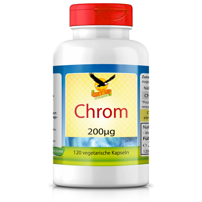 Chrom, 120 Kaps zu 200μg von GetUP bestellen Chrom, 120 Kaps zu 200μg von GetUP bestellen