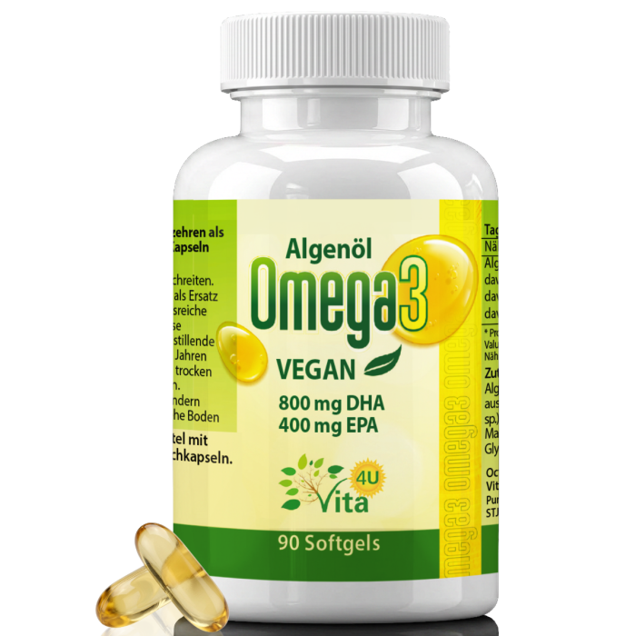 Veganes Omega 3 Algenöl