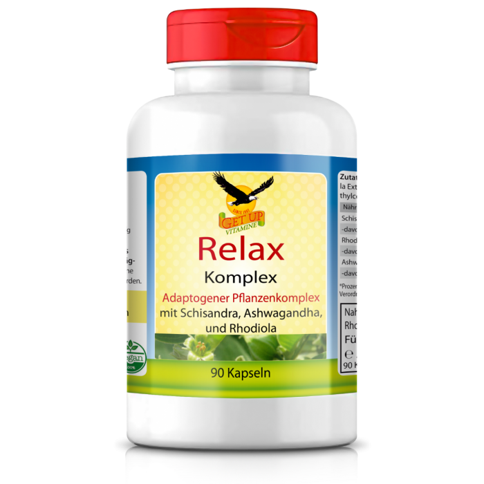 Adaptogener Relax Komplex mit Ashwaganda & Rhodiola Rosea